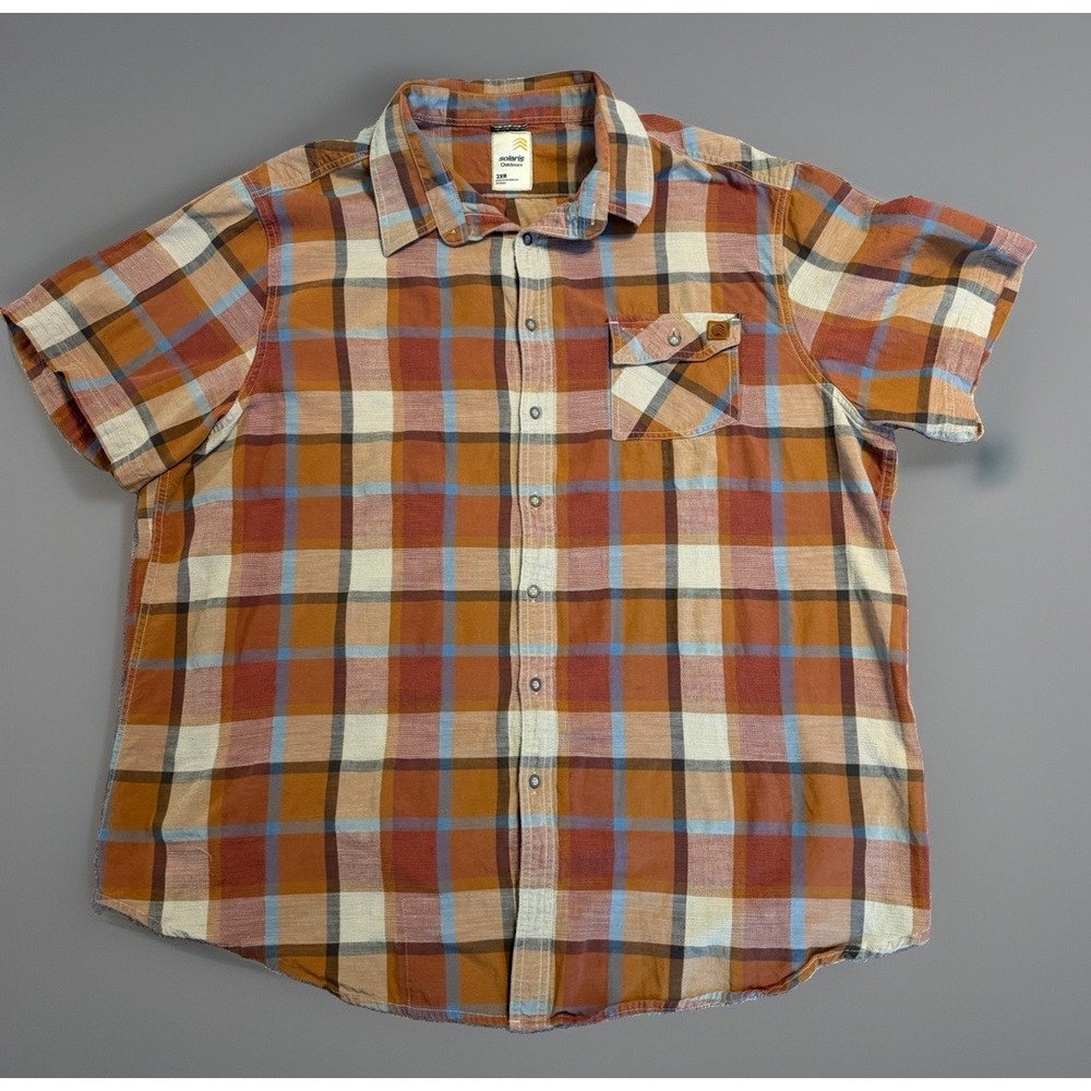 Solaris Outdoors Men's 2XL Shirt Activewear Orangey Brown Short Sleeve Lyocel